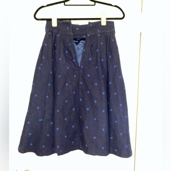 Modcloth Intern of Fate Polka Dot Skirt in Blue - Picture 7 of 7